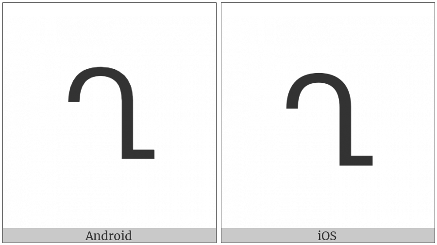 Armenian Capital Letter Ghad on various operating systems
