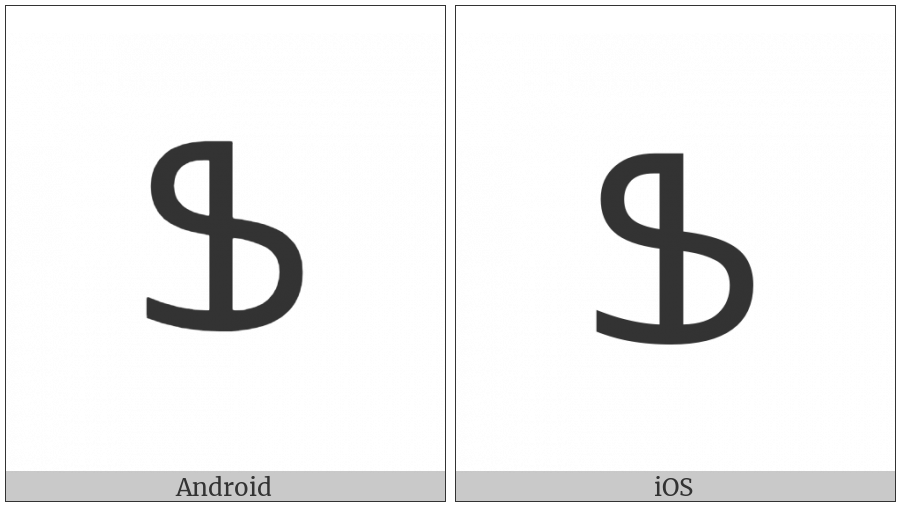 Armenian Capital Letter Feh on various operating systems