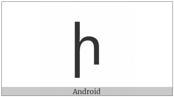 Armenian Small Letter Ini on various operating systems
