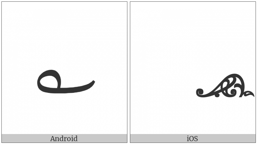 Arabic Poetic Verse Sign on various operating systems