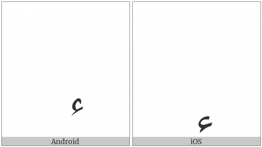 Arabic Hamza Below on various operating systems