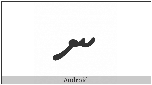 Thaana Letter Noonu on various operating systems