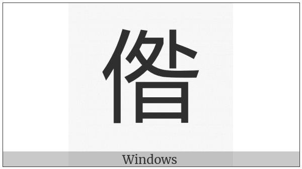 Cjk Compatibility Ideograph-2F808 on various operating systems