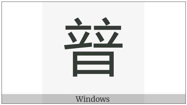 Cjk Compatibility Ideograph-2F8D5 on various operating systems