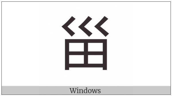 Cjk Compatibility Ideograph-2F936 on various operating systems