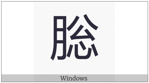 Cjk Compatibility Ideograph-2F984 on various operating systems