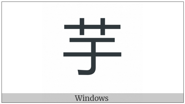 Cjk Compatibility Ideograph-2F990 on various operating systems