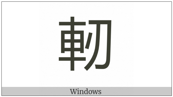 Cjk Compatibility Ideograph-2F9De on various operating systems