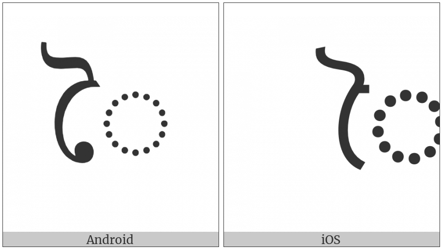 Bengali Vowel Sign Ai on various operating systems