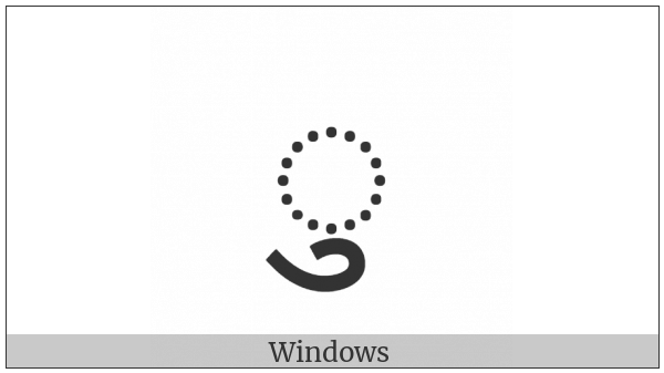 Gujarati Vowel Sign U on various operating systems