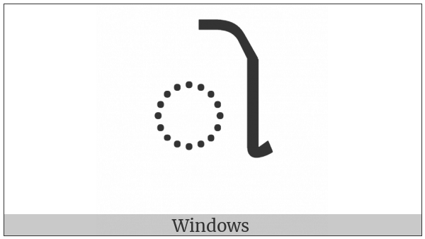 Gujarati Vowel Sign O on various operating systems