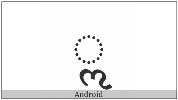 Gujarati Vowel Sign Vocalic L on various operating systems
