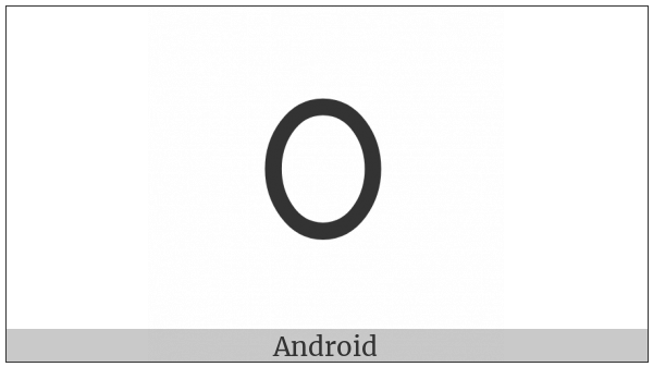 Gujarati Digit Zero on various operating systems