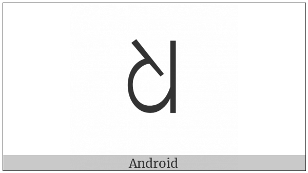 Oriya Letter Dha on various operating systems