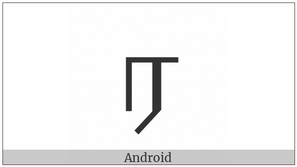 Tamil Letter Ra on various operating systems
