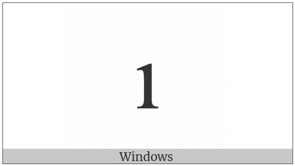 Latin Small Letter Dotless I on various operating systems