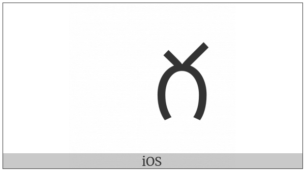 Telugu Letter Ga on various operating systems