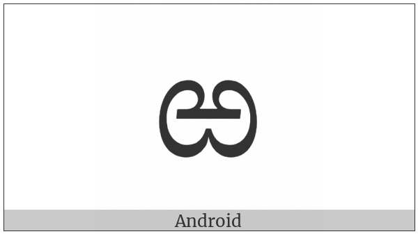 Kannada Letter Rra on various operating systems