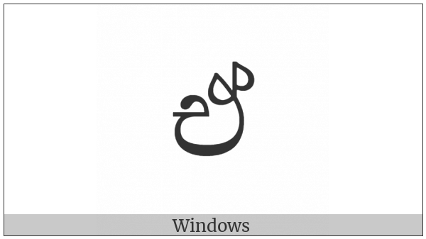 Sinhala Letter Eeyanna on various operating systems