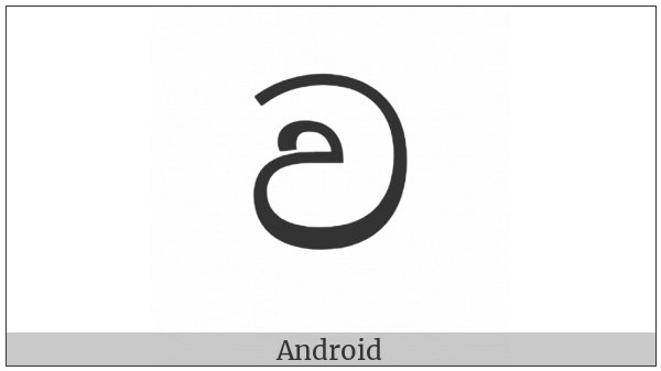 Sinhala Letter Vayanna on various operating systems