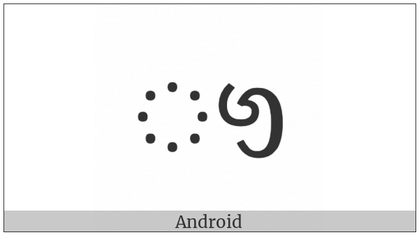 Sinhala Vowel Sign Gayanukitta on various operating systems