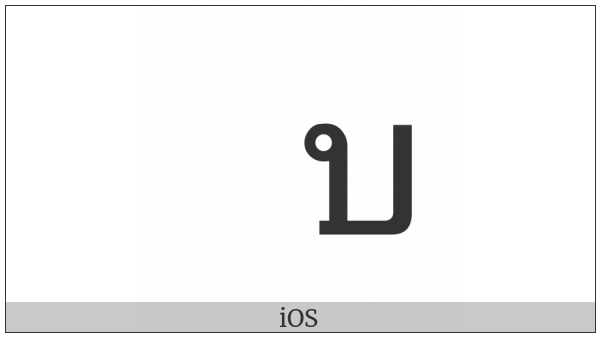 Thai Character Bo Baimai on various operating systems