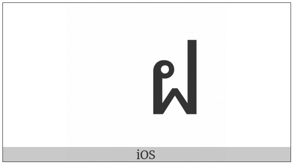 Thai Character Fo Fa on various operating systems