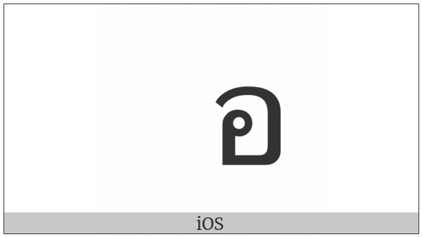 Thai Character O Ang on various operating systems