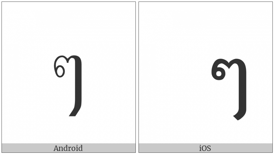Thai Character Maiyamok on various operating systems