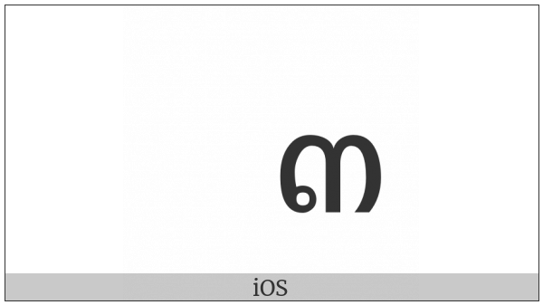 Thai Digit Three on various operating systems