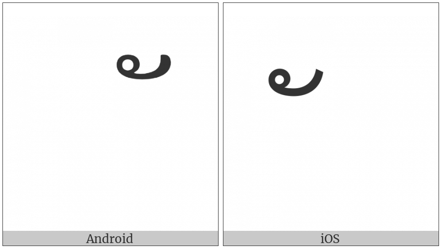 Lao Vowel Sign Mai Kan on various operating systems
