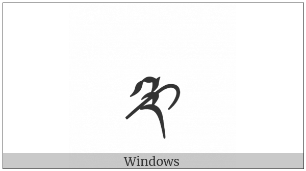 Tibetan Digit Half Three on various operating systems
