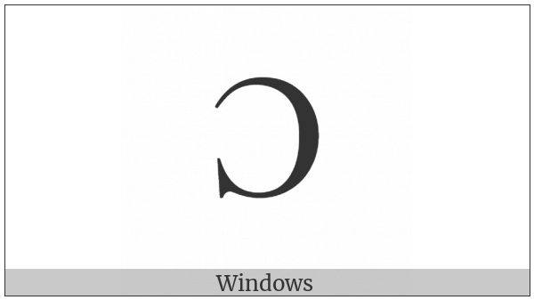Latin Capital Letter Open O on various operating systems