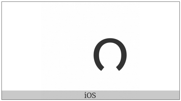 Myanmar Letter Ga on various operating systems