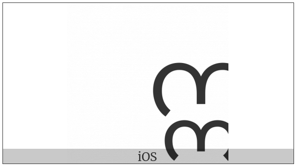 Myanmar Letter I on various operating systems