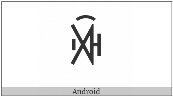 Yi Syllable Cux on various operating systems