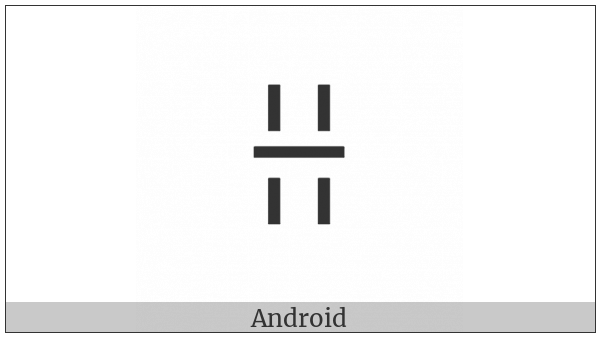 Yi Syllable Nzi on various operating systems