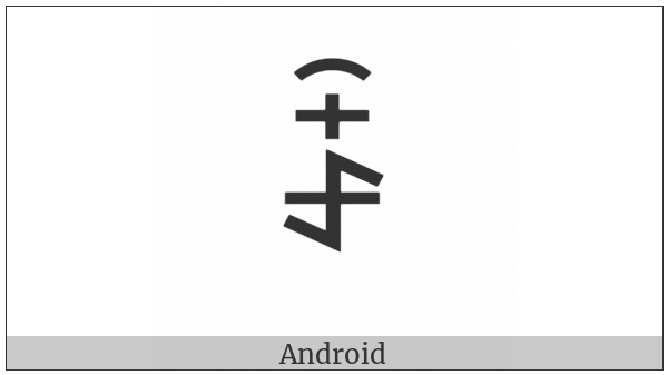 Yi Syllable Nzax on various operating systems