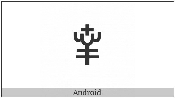 Yi Syllable Nzup on various operating systems