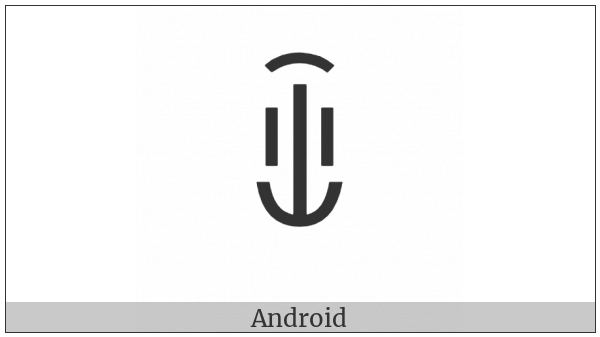 Yi Syllable Zhex on various operating systems