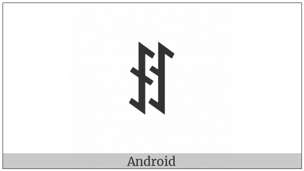 Yi Syllable Chuo on various operating systems