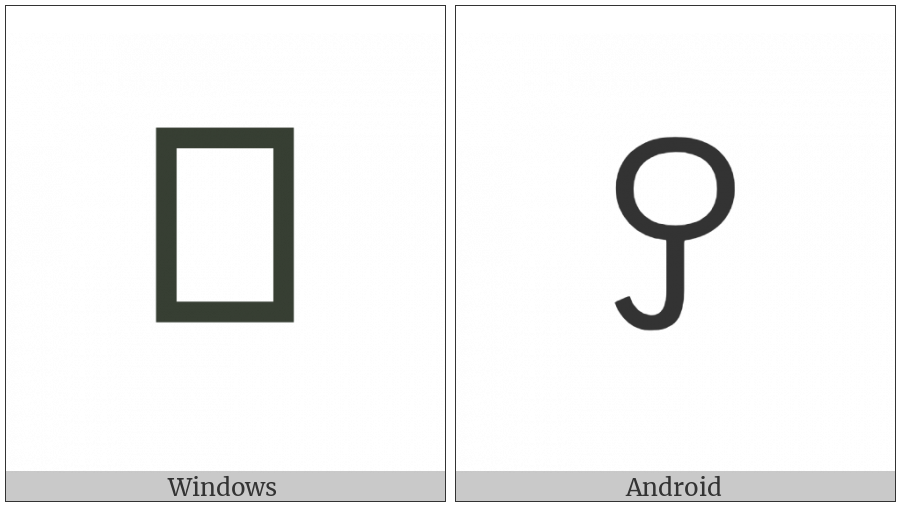 Yi Syllable Nrur on various operating systems