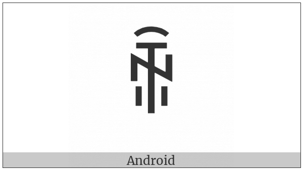 Yi Syllable Rux on various operating systems