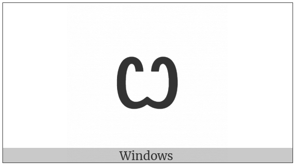 Cyrillic Small Letter Broad Omega on various operating systems