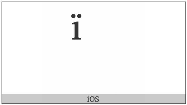 Combining Cyrillic Letter Yi on various operating systems