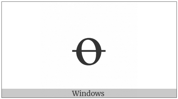 Latin Small Letter O With Long Stroke Overlay on various operating systems