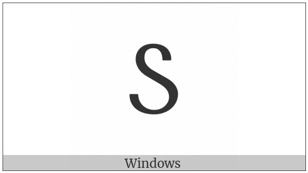 Georgian Capital Letter Char on various operating systems