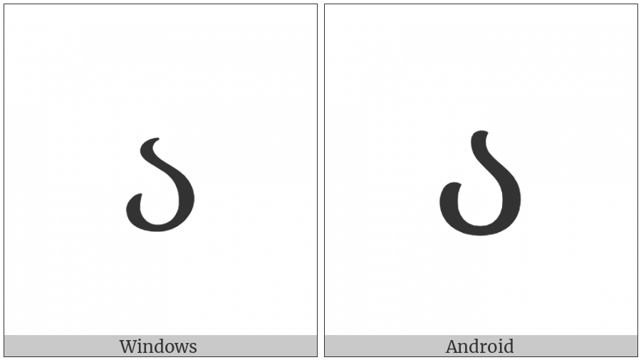 Georgian Letter An on various operating systems
