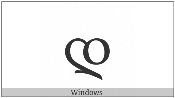 Georgian Letter Don on various operating systems
