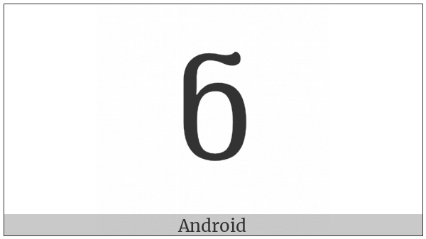 Georgian Letter Nar on various operating systems